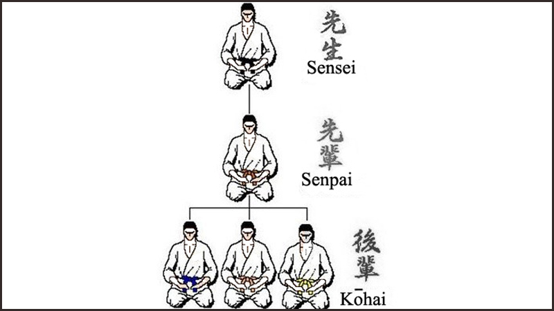 Phân biệt senpai, kohai và sensei